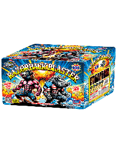 RAZORBACK BLASTER | 628 Shot 500 Gram Zipper Cake By Miracle Fireworks